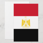Papeterie Drapeau de l'Égypte (Devant / Derrière)