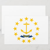 Papeterie Drapeau de l'État de Rhode Island (Devant / Derrière)