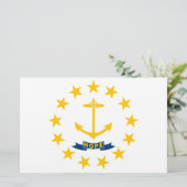 Papeterie Drapeau de l'État de Rhode Island (Debout devant)