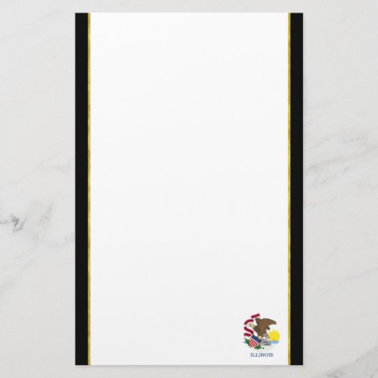Papeterie Drapeau de l'Illinois (Devant)