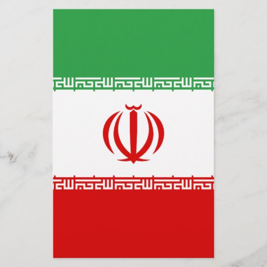 Papeterie Drapeau de l'Iran (Devant)