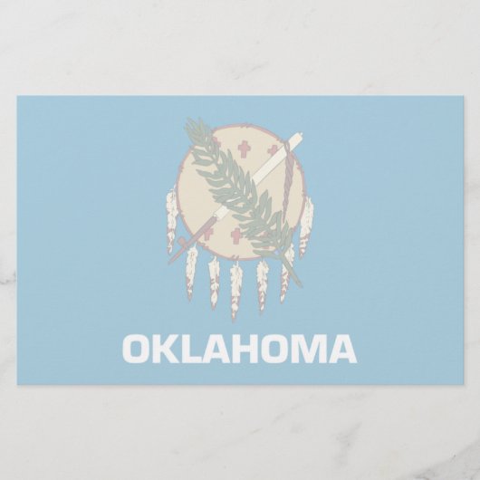 Papeterie Drapeau de l'Oklahoma (Devant)