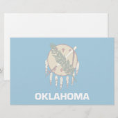 Papeterie Drapeau de l'Oklahoma (Devant / Derrière)