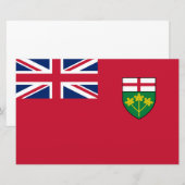 Papeterie drapeau de l'Ontario (Devant / Derrière)
