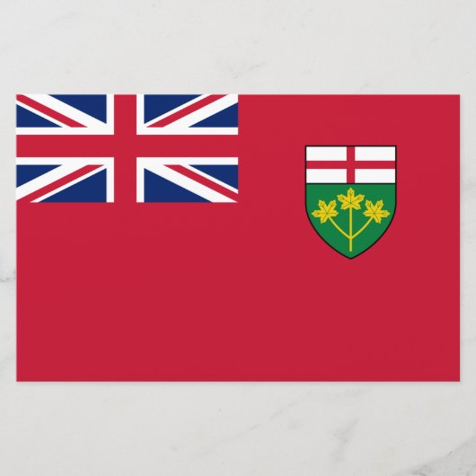 Papeterie drapeau de l'Ontario (Devant)