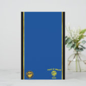 Papeterie Drapeau de l'Oregon (Debout devant)