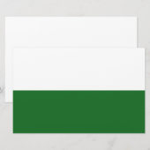 Papeterie Drapeau de Saxe (État allemand) (Devant / Derrière)