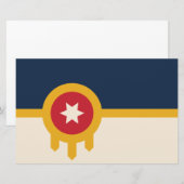Papeterie Drapeau de Tulsa (Oklahoma) (Devant / Derrière)