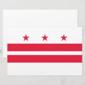 Papeterie Drapeau de Washington D.C. (District de Columbia) (Devant / Derrière)