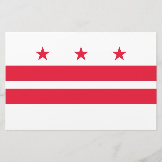 Papeterie Drapeau de Washington D.C. (District de Columbia) (Devant)