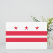 Papeterie Drapeau de Washington D.C. (District de Columbia) (Debout devant)