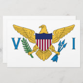 Papeterie Drapeau des îles Vierges américaines (Devant / Derrière)