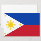 Papeterie Drapeau des Philippines (Devant / Derrière)