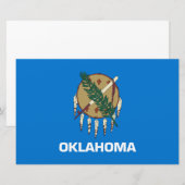 Papeterie Drapeau d'État de l'Oklahoma (Devant / Derrière)
