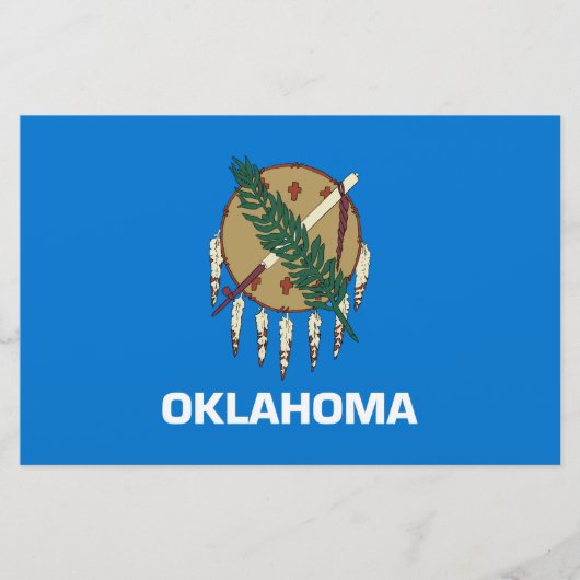 Papeterie Drapeau d'État de l'Oklahoma (Devant)