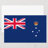 Papeterie Drapeau d'État de Victoria (Australie) (Devant / Derrière)