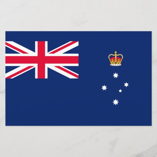 Papeterie Drapeau d'État de Victoria (Australie) (Devant)