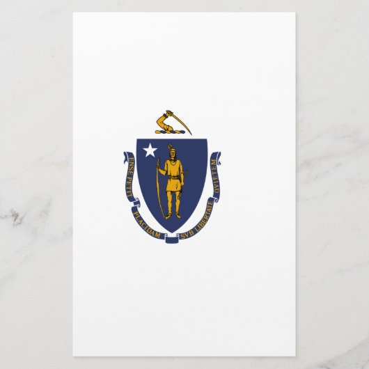 Papeterie Drapeau d'État du Massachusetts (Devant)
