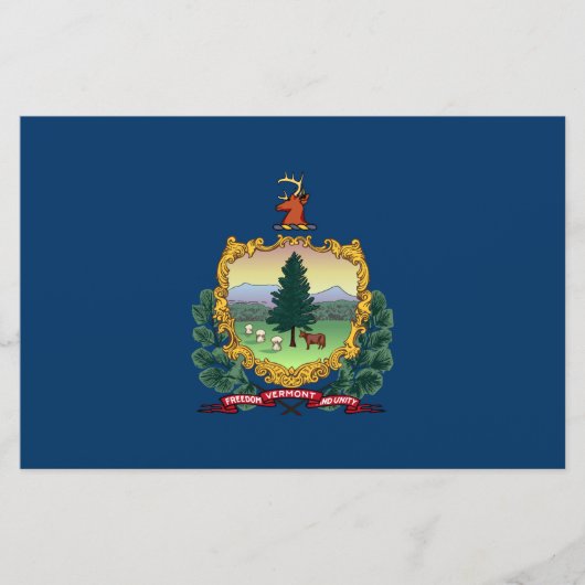 Papeterie Drapeau d'État du Vermont (Devant)