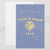 PAPETERIE DRAPEAU D'OREGON (Devant / Derrière)