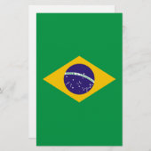 Papeterie Drapeau du Brésil Bandeira do Brasil (Devant / Derrière)