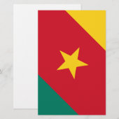 Papeterie Drapeau du Cameroun (Devant / Derrière)