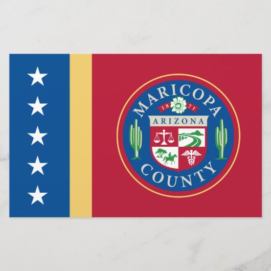 Papeterie Drapeau du comté de Maricopa (Arizona) (Devant)