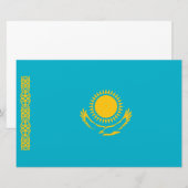 Papeterie Drapeau du Kazakhstan (Devant / Derrière)