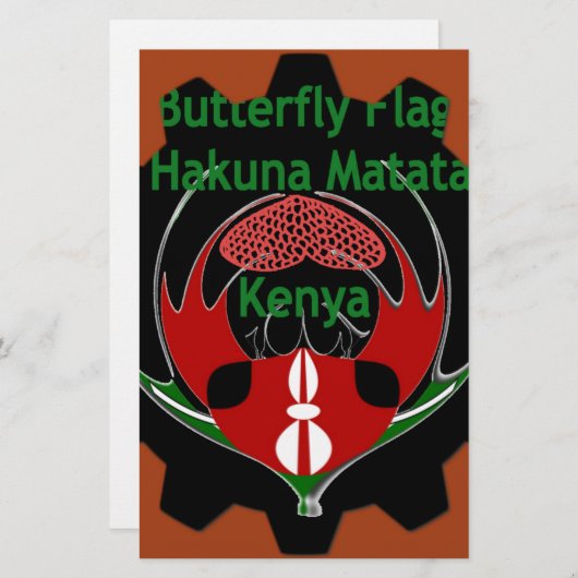 Papeterie Drapeau du Kenya - Hakuna Matata Patriotic (Devant / Derrière)