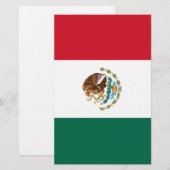 Papeterie Drapeau du Mexique (Devant / Derrière)