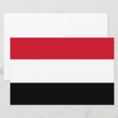Papeterie Drapeau du Yémen (Devant / Derrière)