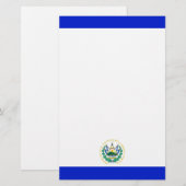 Papeterie Drapeau El Salvador (Devant / Derrière)