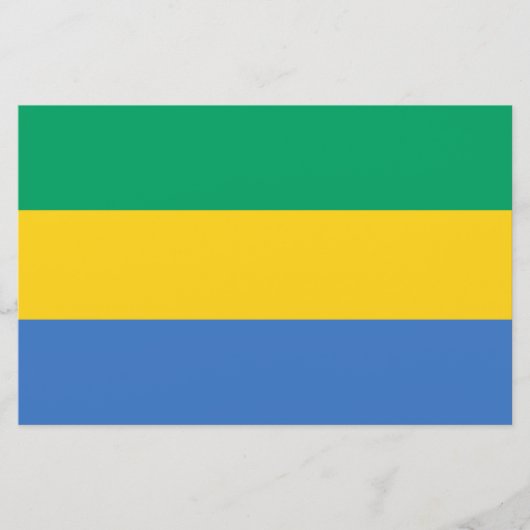 Papeterie Drapeau gabonais (Gabon) (Devant)