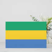 Papeterie Drapeau gabonais (Gabon) (Debout devant)