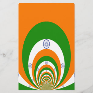 Papeterie Drapeau indien Kaleidoscope : Unité et patriotisme