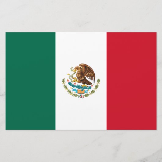 Papeterie Drapeau mexicain (Mexique) (Devant)
