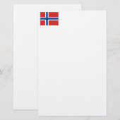 Papeterie Drapeau norvégien fait sur commande (Norske Flagg) (Devant / Derrière)