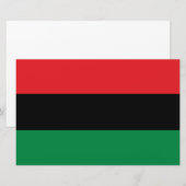 Papeterie Drapeau panafricain (Devant / Derrière)