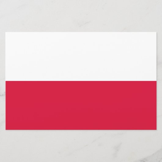 Papeterie Drapeau Polonais (Pologne) (Devant)