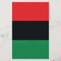 Drapeau rouge, noir et vert