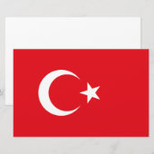 Papeterie Drapeau turc (Turquie) (Devant / Derrière)