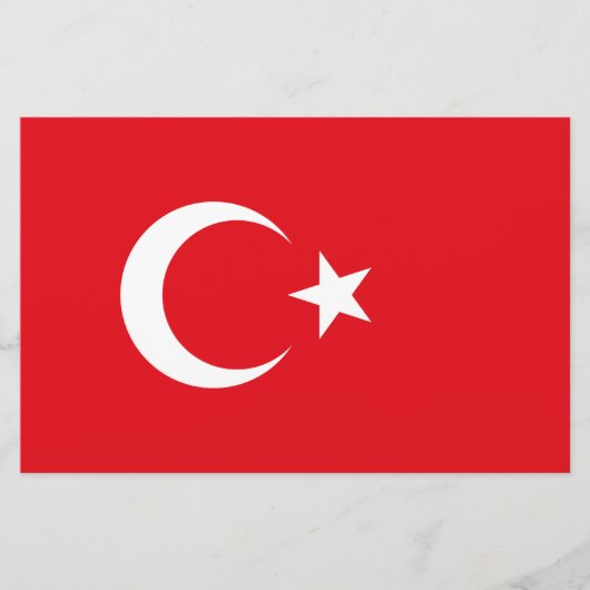 Papeterie Drapeau turc (Turquie) (Devant)