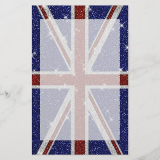 Papeterie Drapeau Union Jack brillant parties scintillant