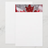 Papeterie Drapeaux américains et canadiens (Devant / Derrière)