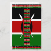 Papeterie Drapeaux miniers sans fil du Kenya Frames Art (Devant / Derrière)