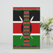 Papeterie Drapeaux miniers sans fil du Kenya Frames Art (Debout devant)