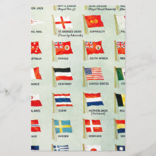 Papeterie Drapeaux vintages du monde