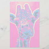 Papeterie Drôle Giraffe Sticking out son langue (Devant)