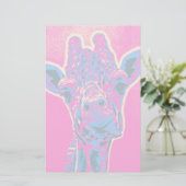 Papeterie Drôle Giraffe Sticking out son langue (Debout devant)