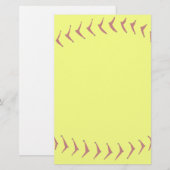 Papeterie du base-ball de Fastpitch (Devant / Derrière)
